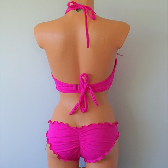 Sundazed NWT 2Pc Simone Pink Wrap Bikini Set - Picture 3 of 3